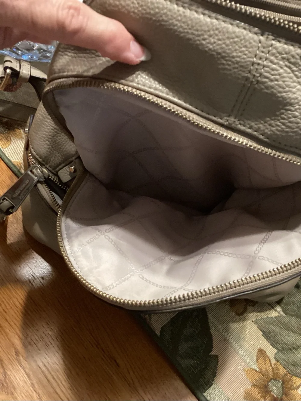 Michael Kors backpack in pebbled leather